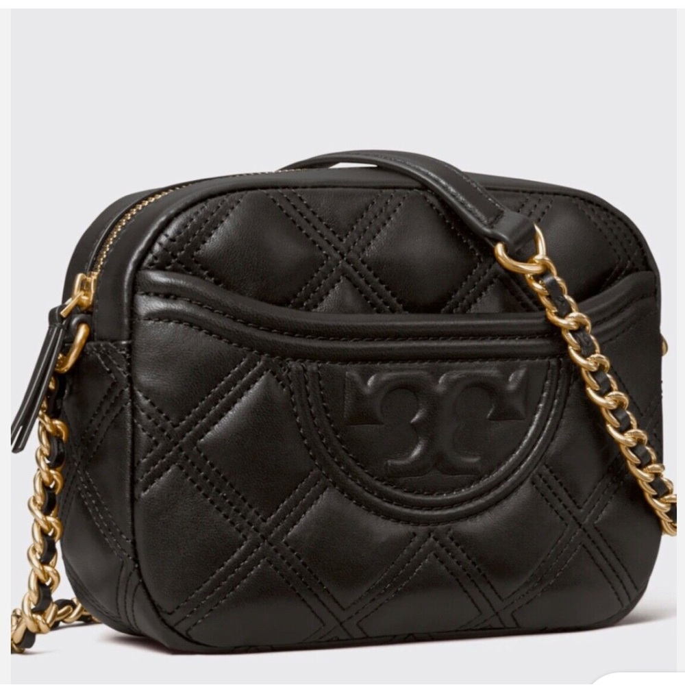 Tory Burch Fleming Soft Camera Bag - Black
